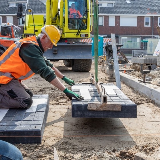 Wegwerkzaamheden in Enschede