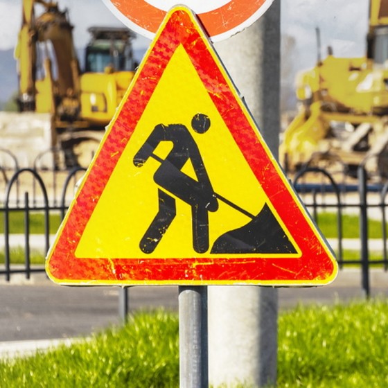 Verkeersbord van wegwerkzaamheden