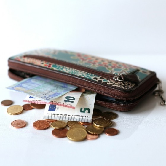 Portemonnee met geld