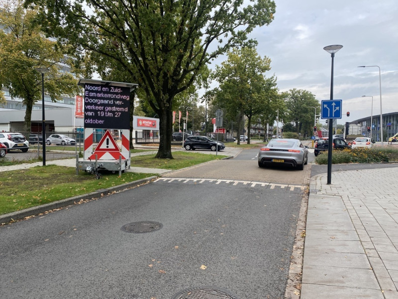 Werkzaamheden kruising Gronausestraat – Noord en Zuid Esmarkerrondweg