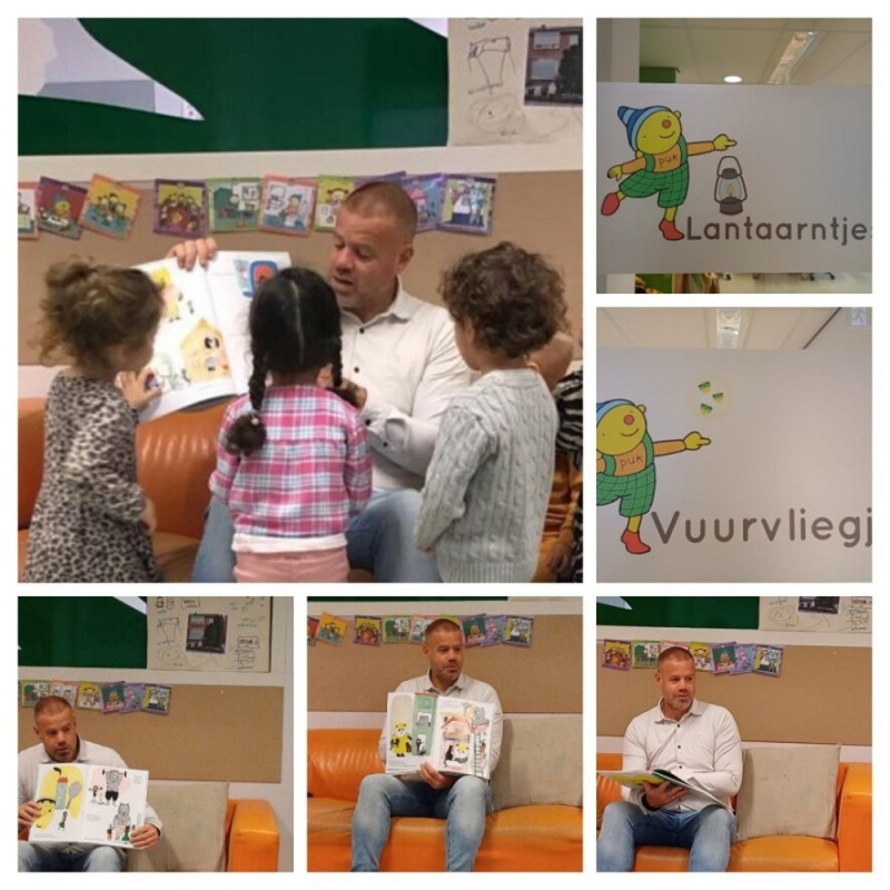 Wethouder Van den Berg las voor bij kinderopvang KOSMO