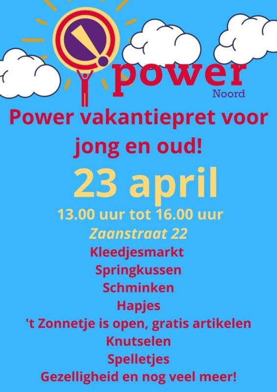 Bij POWER Noord is van alles te doen in de meivakantie
